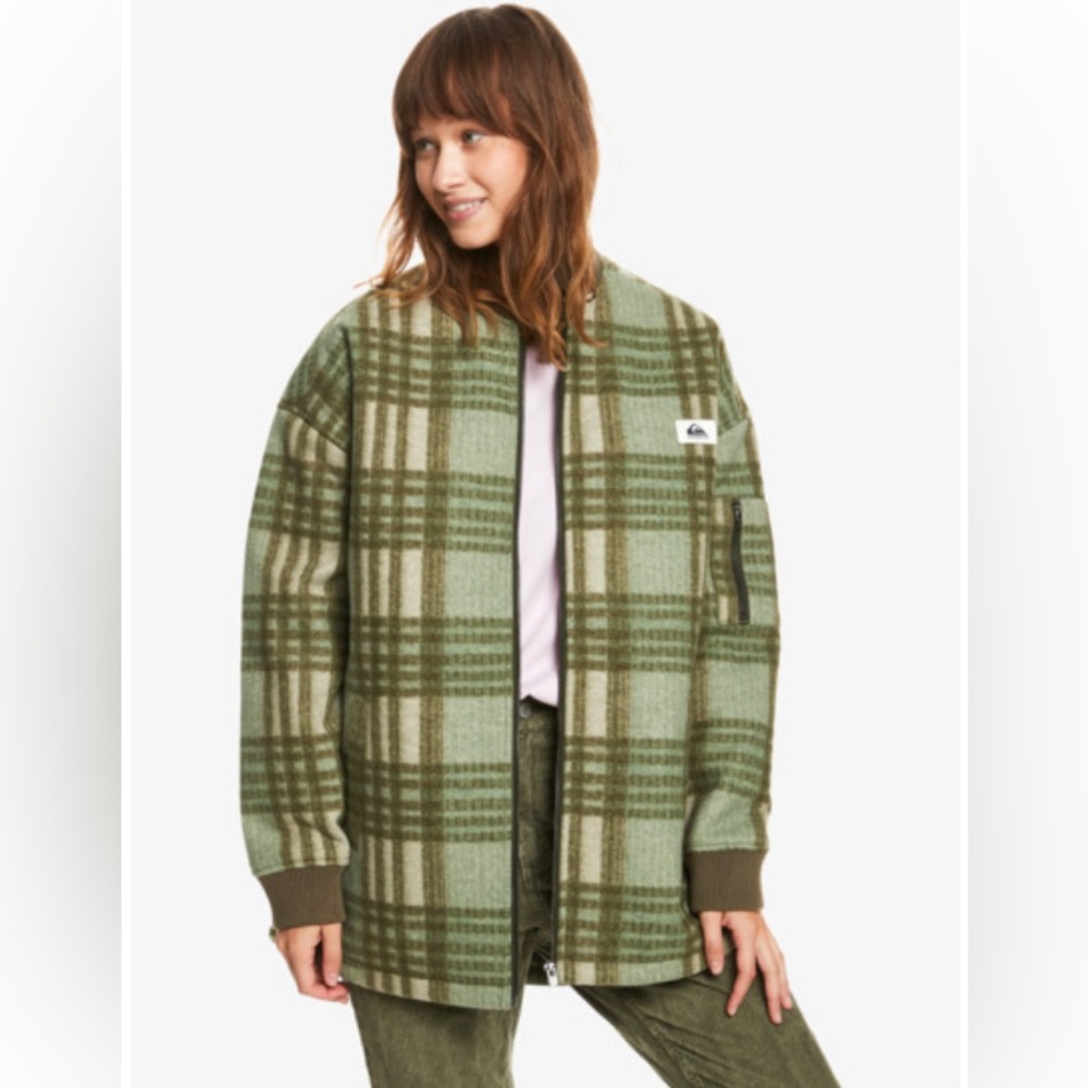 Quiksilver Womens High Forest Bomber Jacket, Medium